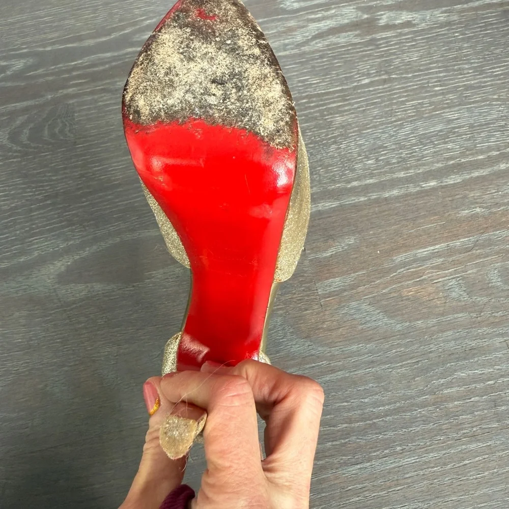Christian Louboutin Exagona 160 Glitter Heel